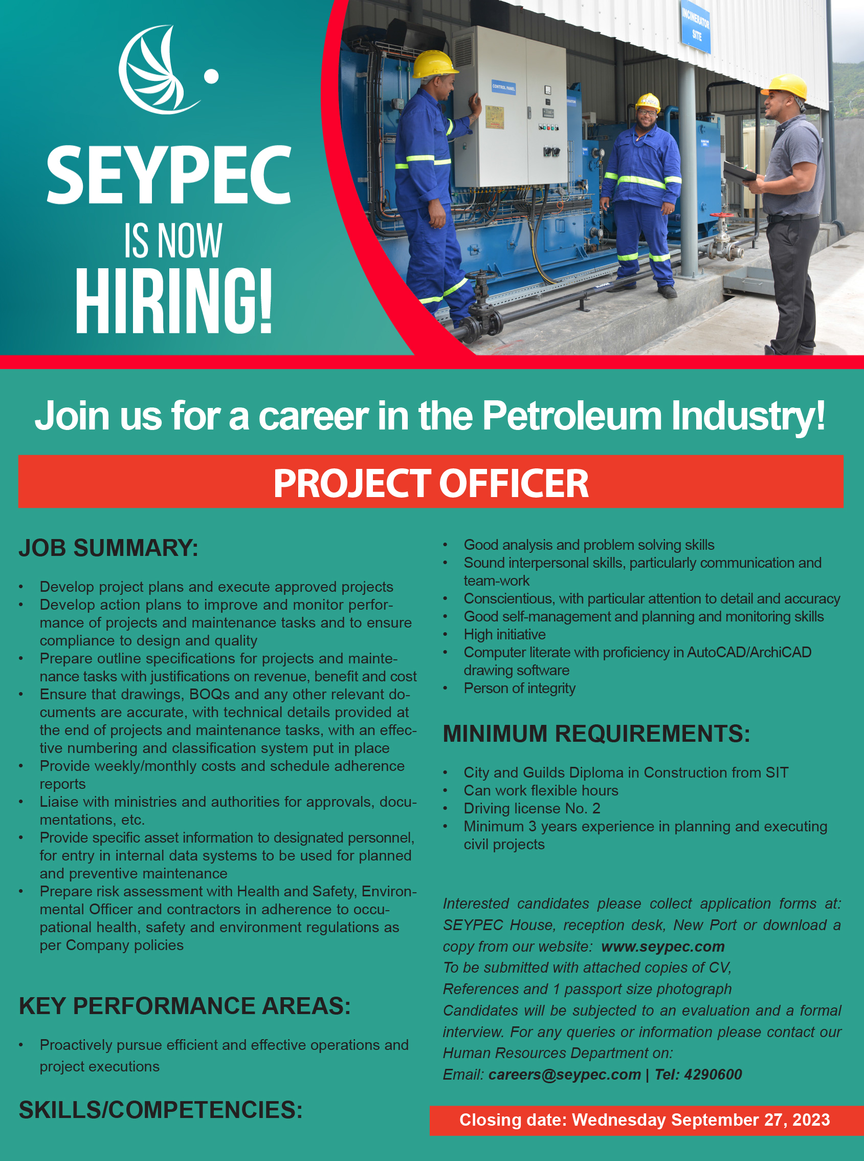 Project officer Vacancy