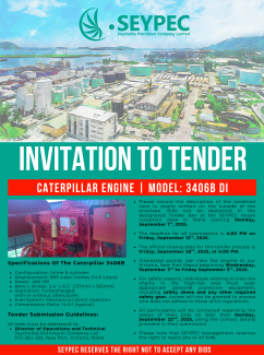 tender Caterpillar engine | Model: 3406B DI